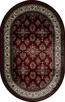 Российский овальный ковёр d064 RED