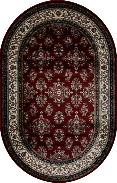 Российский овальный ковёр d064 RED