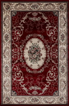 Российский прямоугольный ковёр d066 RED
