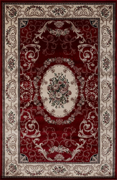 Российский прямоугольный ковёр d066 RED