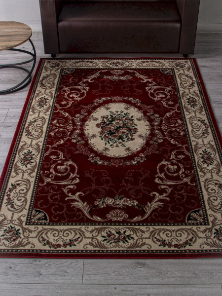 Российский прямоугольный ковёр d066 RED