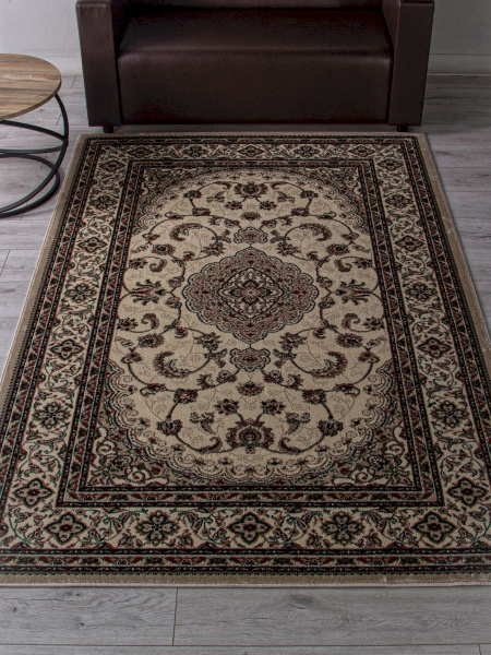 Российский прямоугольный ковёр d389 BEIGE