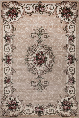 Российский прямоугольный ковёр D467 BEIGE
