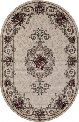 Российский овальный ковёр D467 CREAM