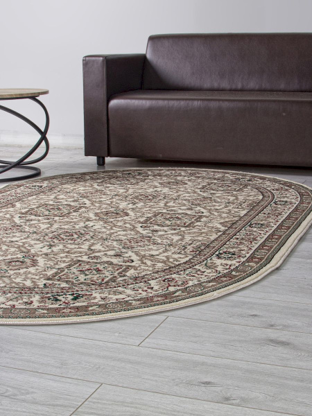 Российский овальный ковёр D868 CREAM