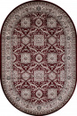 Российский овальный ковёр D868 RED
