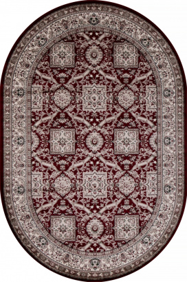 Российский овальный ковёр D868 RED