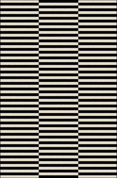 Российский прямоугольный ковёр HF08 CREAM-BLACK