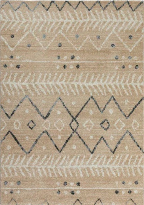 Турецкий прямоугольный ковёр  J080A BEIGE/WHITE