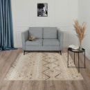 Турецкий прямоугольный ковёр  J080A BEIGE/WHITE
