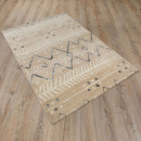 Турецкий прямоугольный ковёр  J080A BEIGE/WHITE