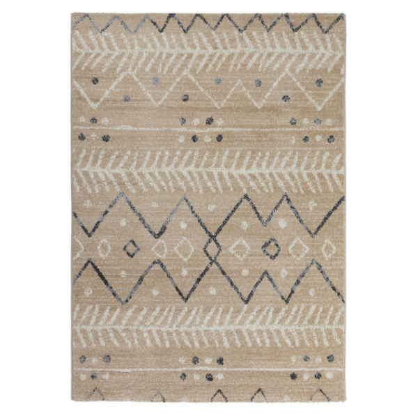 Турецкий прямоугольный ковёр  J080A BEIGE/WHITE