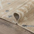Турецкий прямоугольный ковёр  J080A BEIGE/WHITE