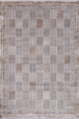 Турецкий прямоугольный ковёр 18268A K.GRI CKN / O.GRI CKN