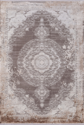 Турецкий прямоугольный ковёр 18269A K.GRI CKN / KREM