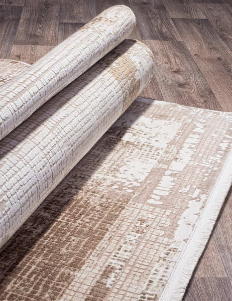 Турецкий прямоугольный ковёр 19167 070 BEIGE