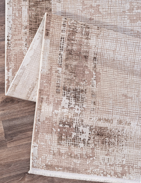 Турецкий прямоугольный ковёр 19167 070 BEIGE