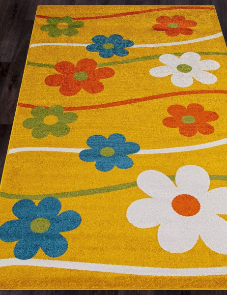 Российский прямоугольный ковёр 1021 YELLOW