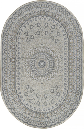 Российский овальный ковёр F399 BEIGE