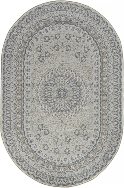 Российский овальный ковёр F399 BEIGE