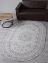Российский овальный ковёр F399 BEIGE