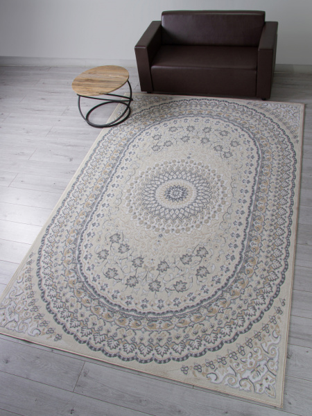 Российский прямоугольный ковёр F399 BEIGE