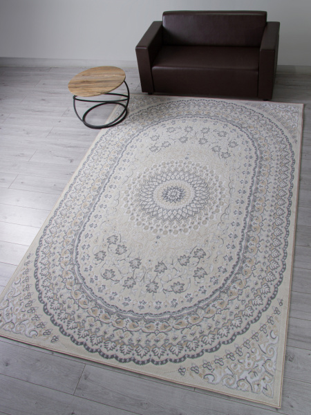 Российский прямоугольный ковёр F399 BEIGE