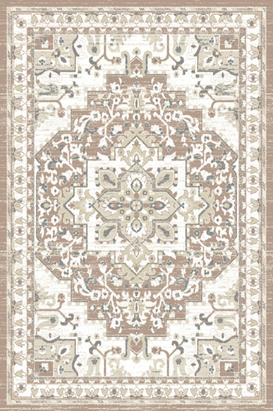 Российский прямоугольный ковёр G023 CREAM-BEIGE