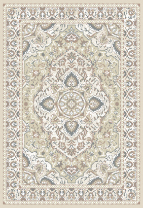 Российский прямоугольный ковёр G037 BEIGE-BLUE