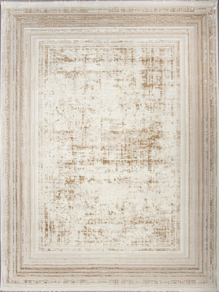 Турецкий прямоугольный ковёр 20809A L.BEIGE / WHITE