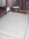 Турецкий прямоугольный ковёр 20811A L.GREY / WHITE