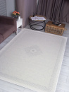 Турецкий прямоугольный ковёр 20811A L.GREY / WHITE