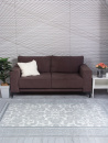 Турецкий прямоугольный ковёр 20812A WHITE / L.GREY