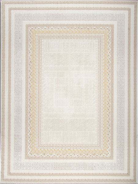 Турецкий прямоугольный ковёр 20813A L.GOLD / L.BEIGE