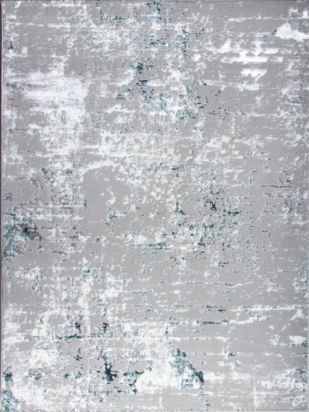 Турецкий прямоугольный ковёр 20814A D.BLUE / L.GREY