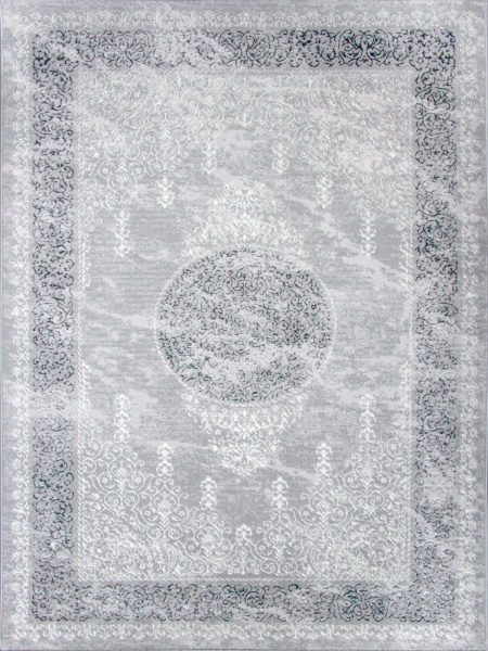 Турецкий прямоугольный ковёр 20815A D.BLUE / L.GREY