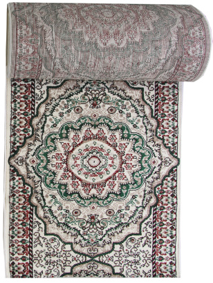 Российская прямоугольная дорожка F670 CREAM-GREEN
