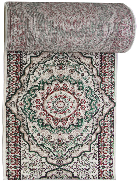 Ковровая дорожка F670 CREAM-GREEN DARGA