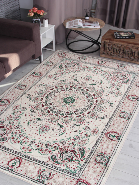 Российский прямоугольный ковёр F674 CREAM