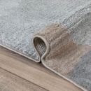 Турецкий прямоугольный ковёр  L339A BEIGE/GREY