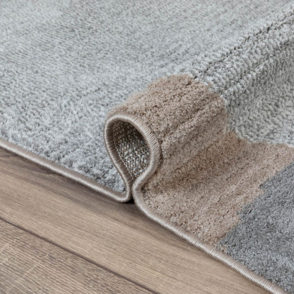 Турецкий прямоугольный ковёр  L339A BEIGE/GREY