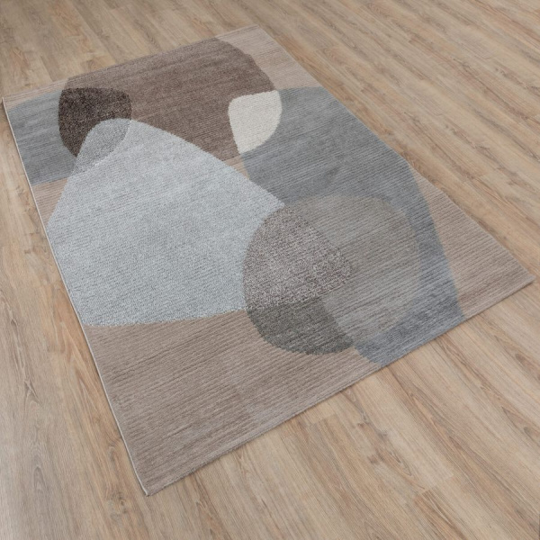 Турецкий прямоугольный ковёр  L339A BEIGE/GREY