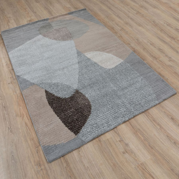 Турецкий прямоугольный ковёр  L339A GREY/BEIGE