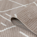 Турецкий прямоугольный ковёр  L348A BEIGE/WHITE