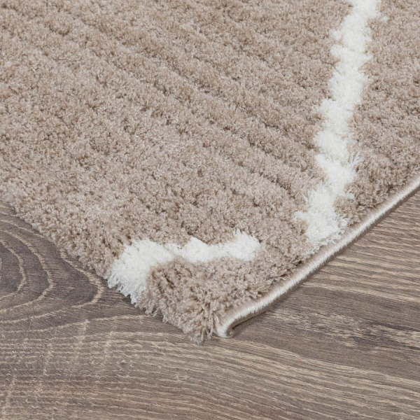 Турецкий прямоугольный ковёр  L348A BEIGE/WHITE