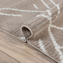 Турецкий прямоугольный ковёр  L348A BEIGE/WHITE