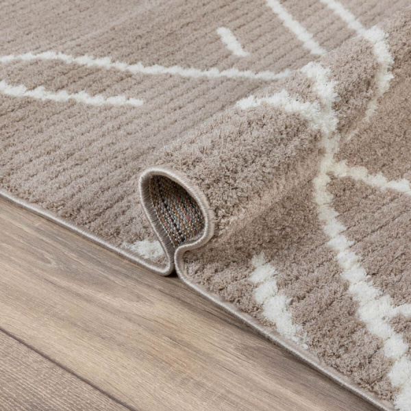 Турецкий прямоугольный ковёр  L348A BEIGE/WHITE