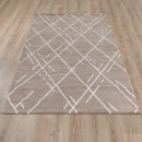 Турецкий прямоугольный ковёр  L348A BEIGE/WHITE
