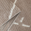 Турецкий прямоугольный ковёр  L348A BEIGE/WHITE