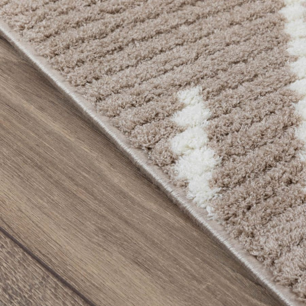 Турецкий прямоугольный ковёр  L348A BEIGE/WHITE